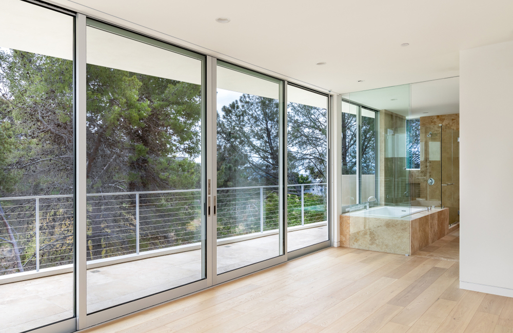 Aluminum glass doors